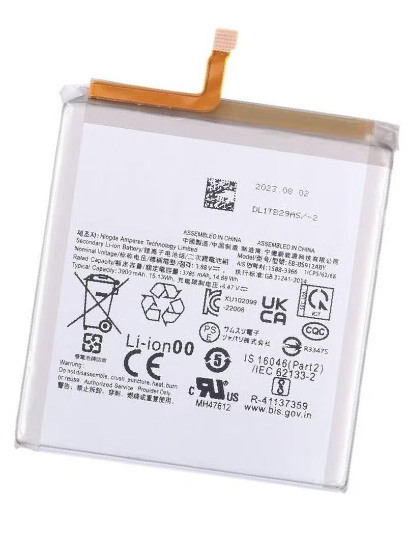 MUNTAQI Replacement Internal Premium Battery Compatible with Samsung Galaxy S23 5G â€“ High-Capacity Li-ion Battery for Longer Usage, Quick Charging Support, Safe & Reliable Battery Upgrade, Easy Installation Kit Included for Battery Drain Fix - Image 2