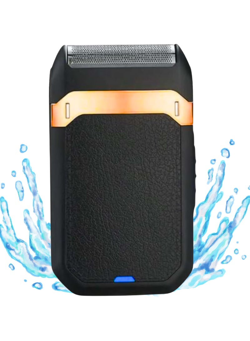 Rechargeable Electric Shaver for Men, Cordless, Precision Shaving, Compact & Travel Friendly, Soft-Touch Ergonomic Design, Type-C Charging Black - Image 1