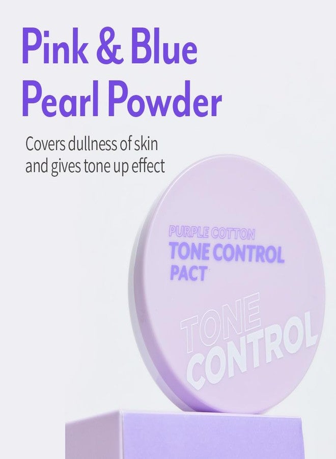 I'M MEME Compact - Purple Cotton Tone Control Pact | Korean Pressed Setting Powder With Berry Complex, Makeup Powder Foundation, Translucent Compact, Finishing Powder, Oil Free Face Powder, 0.35 Oz - Image 5