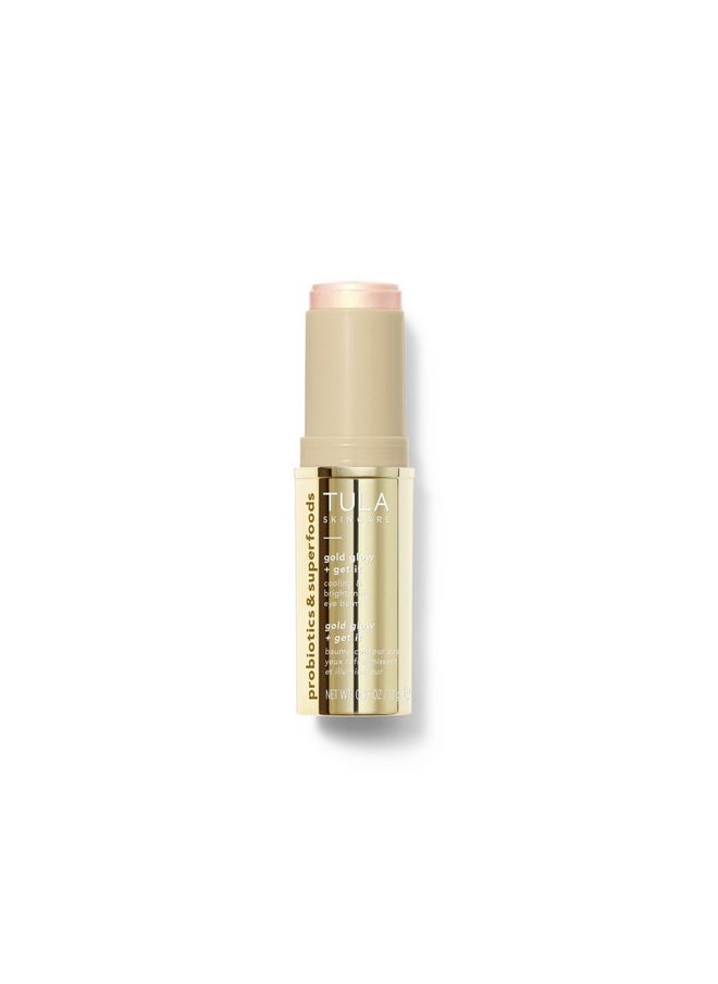 TULA TULA Skin Care Eye Balm Gold Glow - Dark Circle Treatment, Instantly Hydrate and Brighten Undereye Area, Portable and Perfect to Use On-the-go, 0.35 oz.  - Image 4