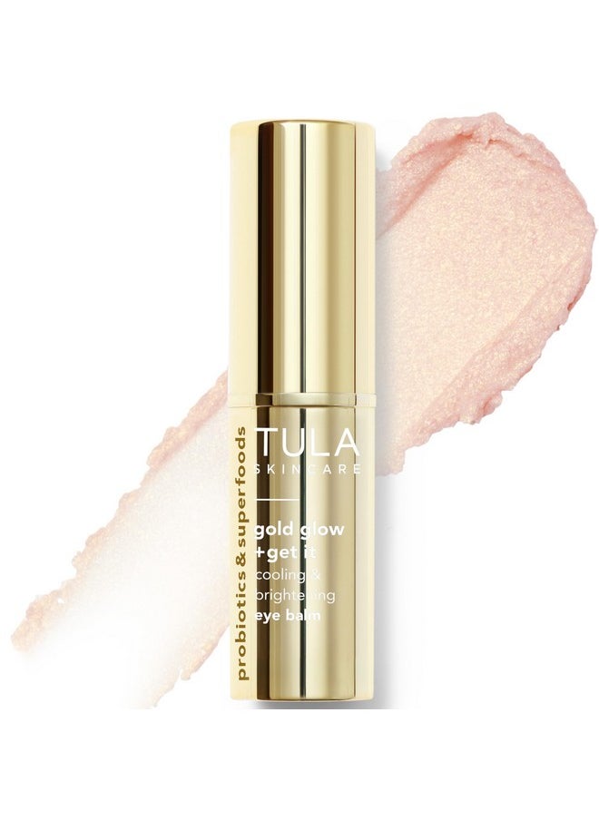 TULA TULA Skin Care Eye Balm Gold Glow - Dark Circle Treatment, Instantly Hydrate and Brighten Undereye Area, Portable and Perfect to Use On-the-go, 0.35 oz.  - Image 1