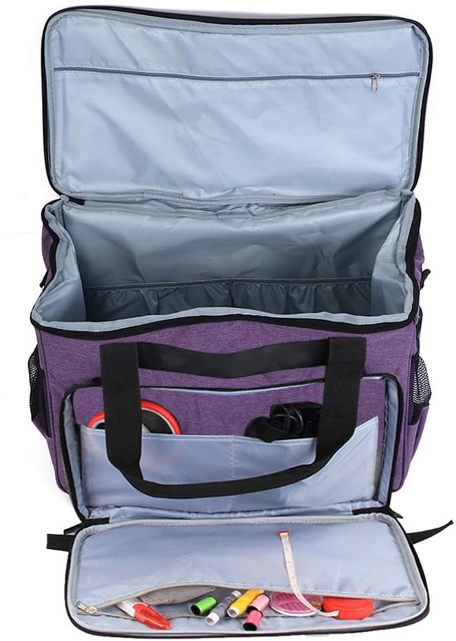 Low wear optimized design HEEPDD Sewing Machine Carrying Case, Portable Knitting Tools Storage Bag for Beginners and Enthusiasts Other Sewing and Embroidery Supplies (Purple) One piece build Budget friendly trendy design Elegant practical multi-option build Low maintenance Diverse operating method fit Oil resistant Low wear optimized build High precision lightweight material Wide range usage design Affordable fast purchase options Public demand affordable quality Upgraded quality Wide use selected material Long term heavy use compatible Transit & use compatible Cost effective upgraded craftsmanship Market demand focused build Fade proof All storage space compatible Gulf standard sizing alternatives Different assemble options General standard compliant quality Safe material Hardened processed substance - Image 1