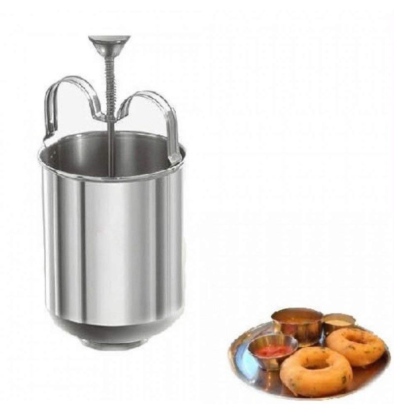 Emergity Stainless Steel Medu Vada Maker Machine Hygienic Way for Hassel Free Perfectly Shaped Medu WADA Making Silver - Image 4