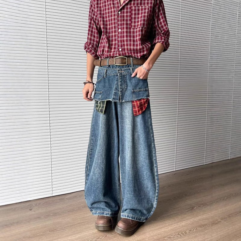 Unisex Casual Daily Denim Jeans - Image 3