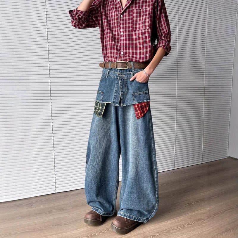 Unisex Casual Daily Denim Jeans - Image 4