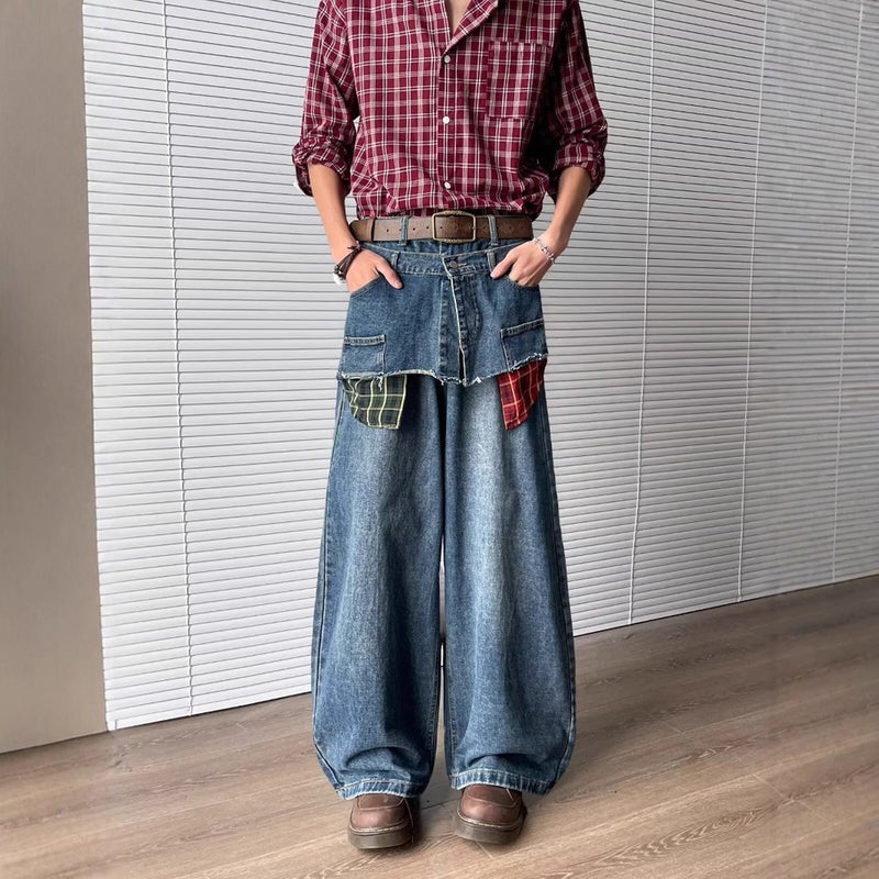 Unisex Casual Daily Denim Jeans - Image 2