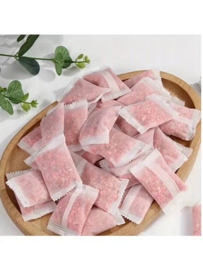 48 كرة عطرية للملابس برائحة الورود – كرات كافور مضادة للعفن والرطوبة – مزيلة للروائح الكريهة وخزائن منعشة – مضادة للفطريات والرطوبة – حماية الملابس من الحشرات والغبار – مناسبة للأدراج والخزائن والدواليب المنزلية - Image 1