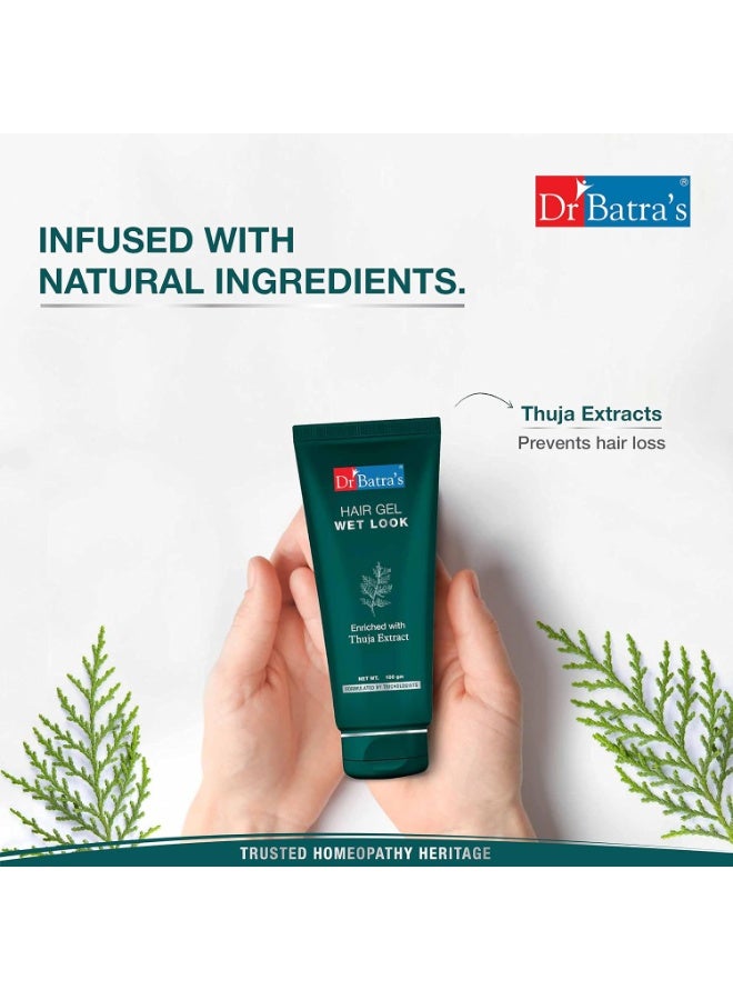 Dr Batra's Hair Gel For Men Enriched with Thuja Extract - 100 gm - Image 3