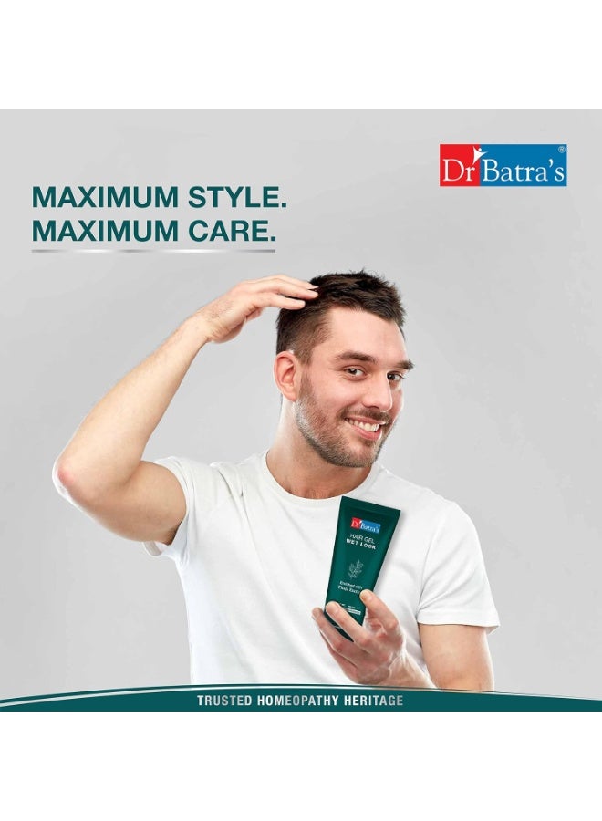 Dr Batra's Hair Gel For Men Enriched with Thuja Extract - 100 gm - Image 4