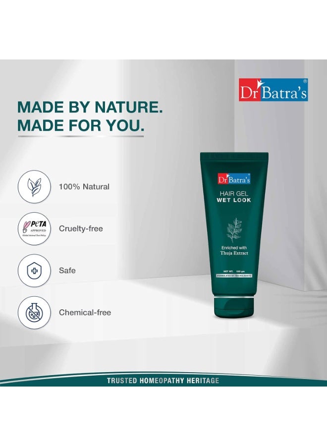 Dr Batra's Hair Gel For Men Enriched with Thuja Extract - 100 gm - Image 2