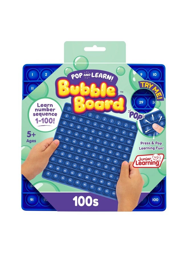 Junior Learning 100s Bubble Board, Multicolor (JL676), 8" x 8" - Image 1