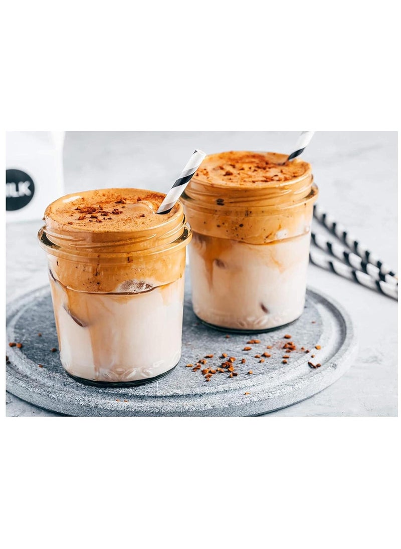 FUFU 8oz 12Pcs glass jar, with a sealed metal regular lid , a sealed clear glass jar, used for desserts, coffee beans, seasonings, honey, jam, jelly  - Image 5