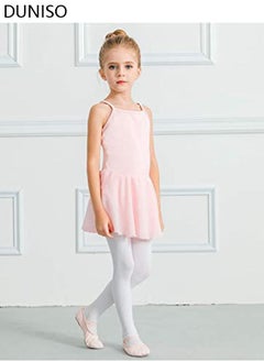 DUNISO Girls Ballet Dresses Leotards with Skirt Short Sleeves, Dance Dress Ballerina Tutu Outfit Cotton Dress Ballet Skirt, Mini Skirt Princess Dresses Dance Wear Clothes for Little Girl  - Image 2