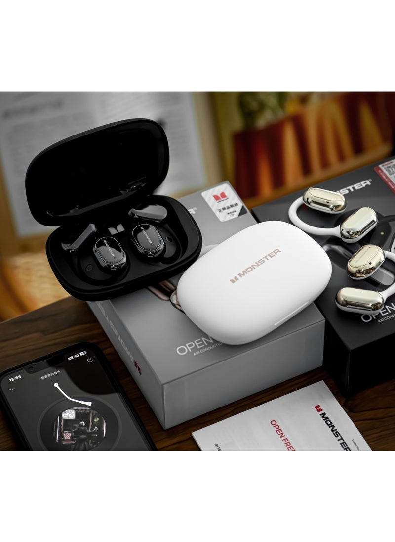 Monster Monster Open Free AC100: Open-Ear Headphones with AI Noise Reduction & Long Battery Life – Perfect for Active Lifestyles  - Image 3