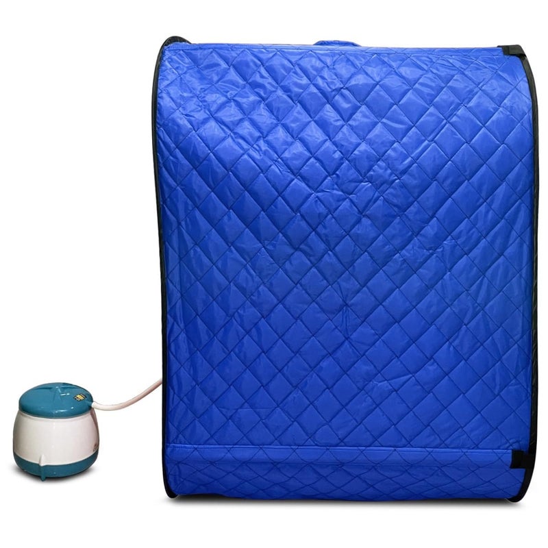ANCS ANCS Portable Folding Personal Steam Bath Full Body Detox Therapy Steam Sauna Spa Blue - Image 5