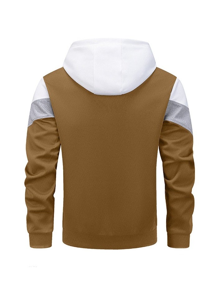 KUYING New Cardigan Contrasting Jacket Sweatshirt  - Image 2
