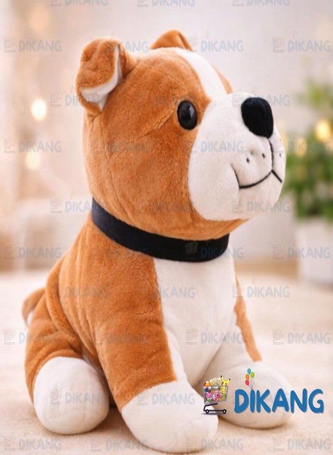 DIKANG Bull Dog Plush Soft Toys for Kids | Soft Toy for Girls/Boys | Plush Stuffed Toys for Boys and Girls | Dog Cute Kids Animal Toy (20CM, Bull Dog) - Image 4