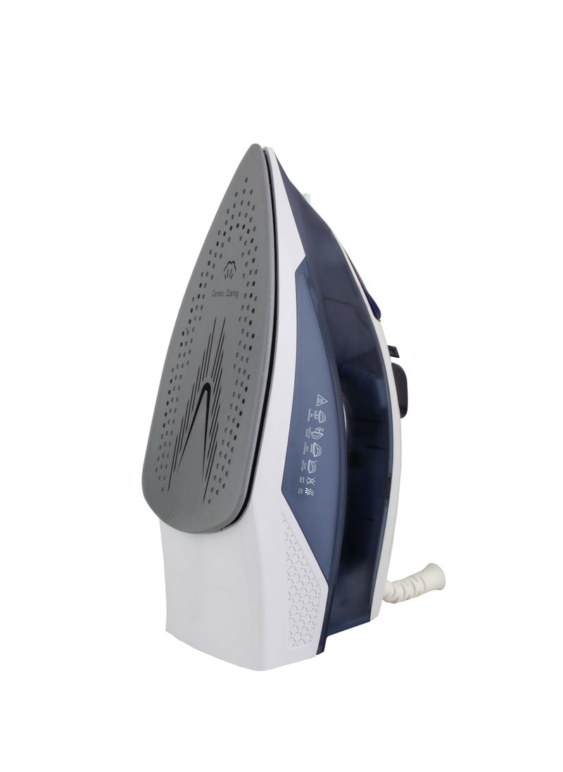 STAR TRACK - STAR TRACK Steam Iron, 2200W, Double Ceramic Soleplate, Auto Shutoff, Self Clean, 7 modes, Anti Drip, Powerful Ironing - Image 1