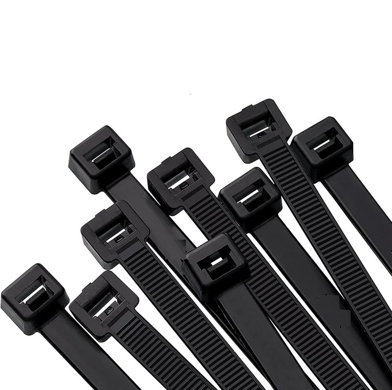 BirdFlee Birdflee Cable Tie 100Mmx25 Mm_Black set of 500 Pcs Wire Zip Cable Lock Strong And Durable Zip Locker  - Image 1