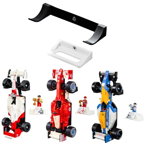 Brickify حامل حائط Brickify متوافق مع سيارات Lego Icons F1 متوافق مع McLaren MP44 وWilliams FW14B ونماذج تكريم Ayrton Senna وNigel Mansell غير مشمولة - Image 1