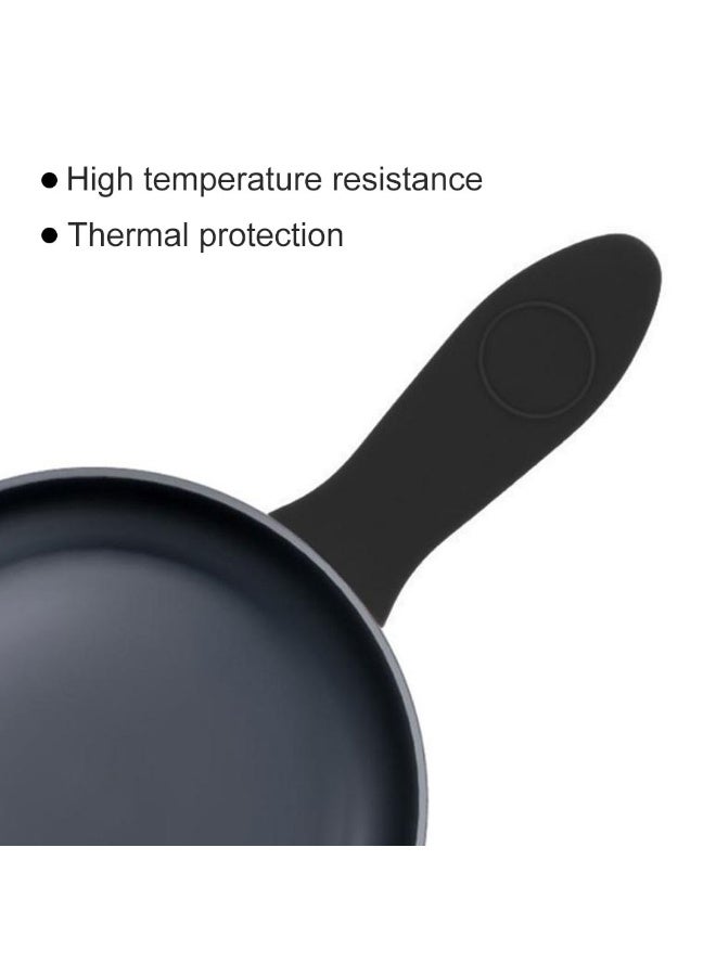 2 قطعة حامل مقبض ساخن غير قابل للانزلاق من السيليكون مع غطاء مقبض حديدي للمطبخ المنزلي - Image 5