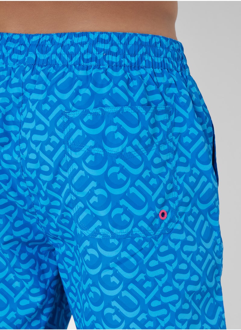 GUESS All Over Print Swim Shorts  - Image 5