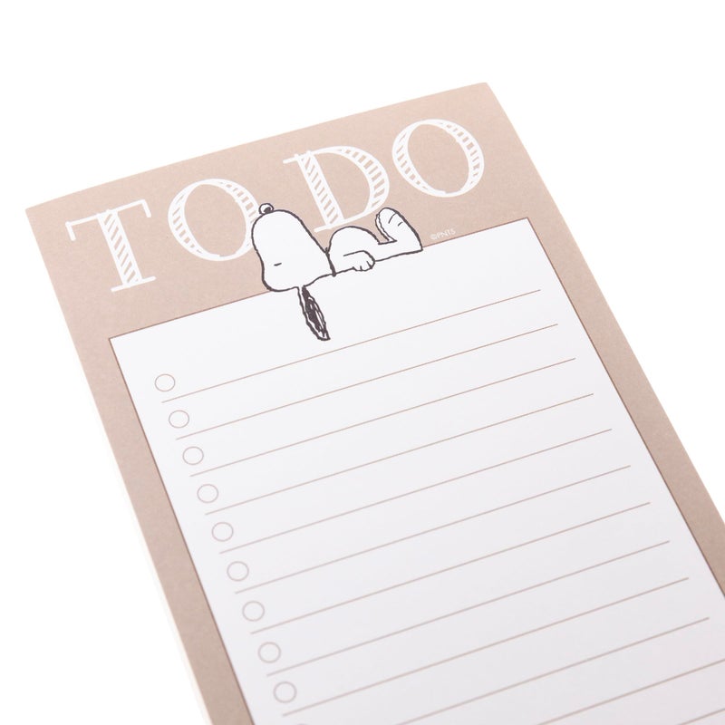 Graphique Snoopy Magnetic Notepad, 100 Tear-Away Sheets for Grocery, Shopping & To-Do Lists, Magnetic Writing Pad for Fridge, Kitchen, Office, Fun Gift for Snoopy Lovers - Image 2