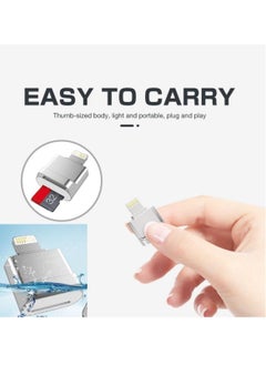 Excefore Micro SD Card Reader for iPhone iPad Micro SD Card Reader Viewer Adapter Memory Card Reading for iPhone 14/13/12/Pro/11/X/XR/Max/8 Support  - Image 2