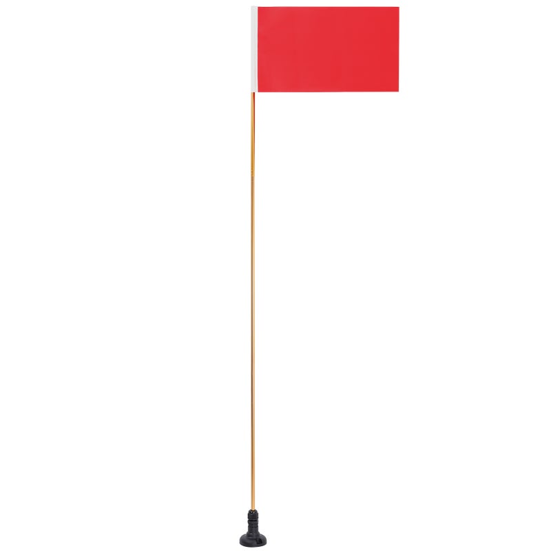 1.2M Collapsible Safety Flag with Rail Mount Base for Marine Boat Canoe Kayak - Image 1