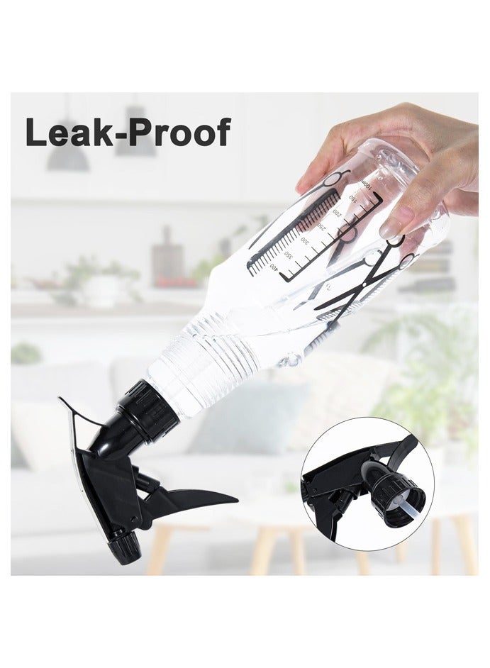 عبوة من زجاجتين رذاذ شفافتين لتصفيف الشعر، زجاجة رذاذ مانعة للتسرب لتصفيف الشعر، للاستخدام في الصالونات والبستنة والمنزل - Image 3