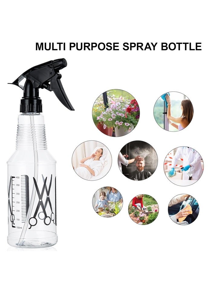 عبوة من زجاجتين رذاذ شفافتين لتصفيف الشعر، زجاجة رذاذ مانعة للتسرب لتصفيف الشعر، للاستخدام في الصالونات والبستنة والمنزل - Image 5