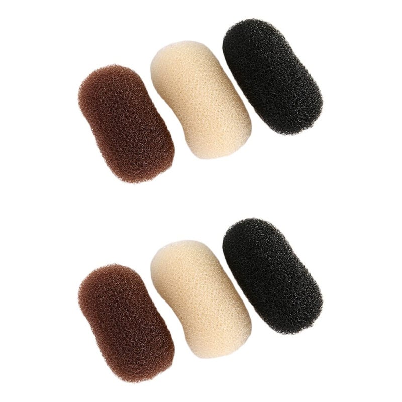 Uonlytech Hair Clip 6pcs Bump Up Volume Hair Base Insert Sponge for Women DIY Hairstyle Invisible Features For Long Hair Weddings Parties Everyday Use