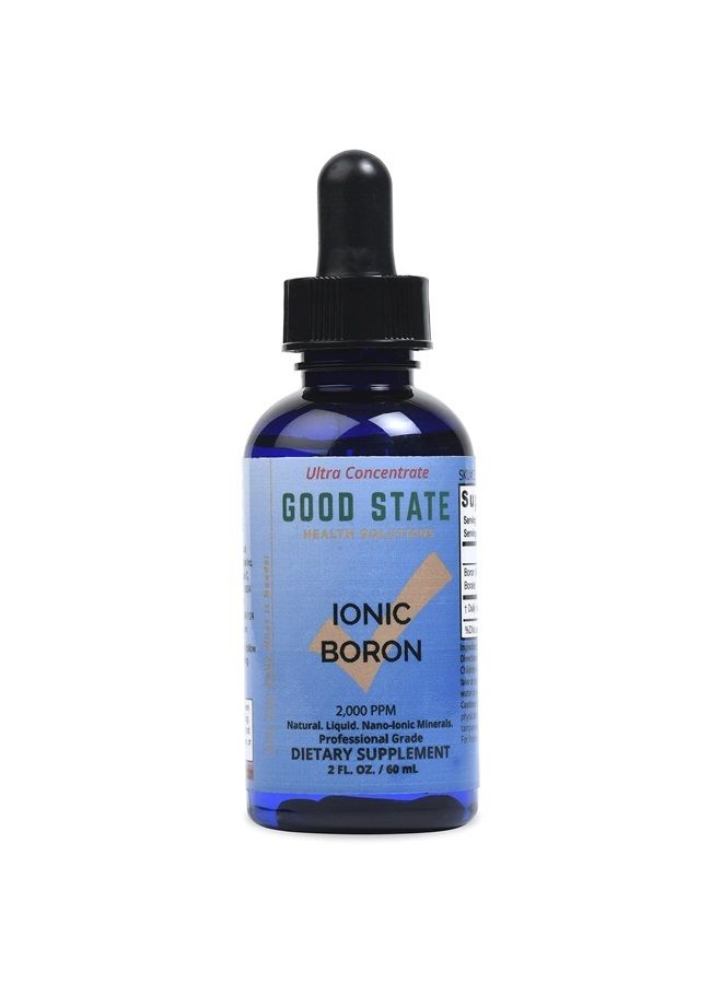 Good State البورون الأيوني | طبيعي | مركز سائل | تقنية المعادن بحجم النانو | درجة احترافية | 10 قطرات تعادل 1 ملغ | زجاجة 1.6 أونصة سائلة - Image 1