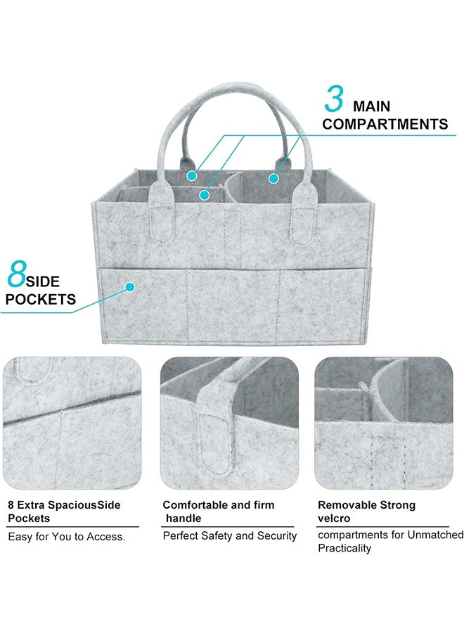 SKY-TOUCH - Baby Diaper Caddy Organizer Tote Bag - Image 1