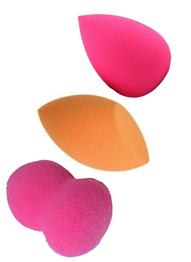 BonJour - Various Shape Foundation Sponge 3 Piece  Multicolour - Image 1