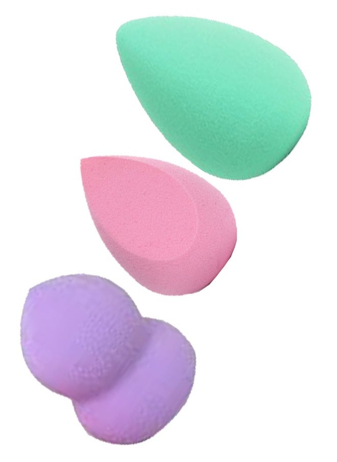 BonJour - Various Shape Foundation Sponge 3 Piece  Multicolour - Image 1