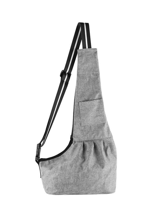 NIBEMINENT Sling Pet Carrier Bag Grey/Black 190grams - Image 1