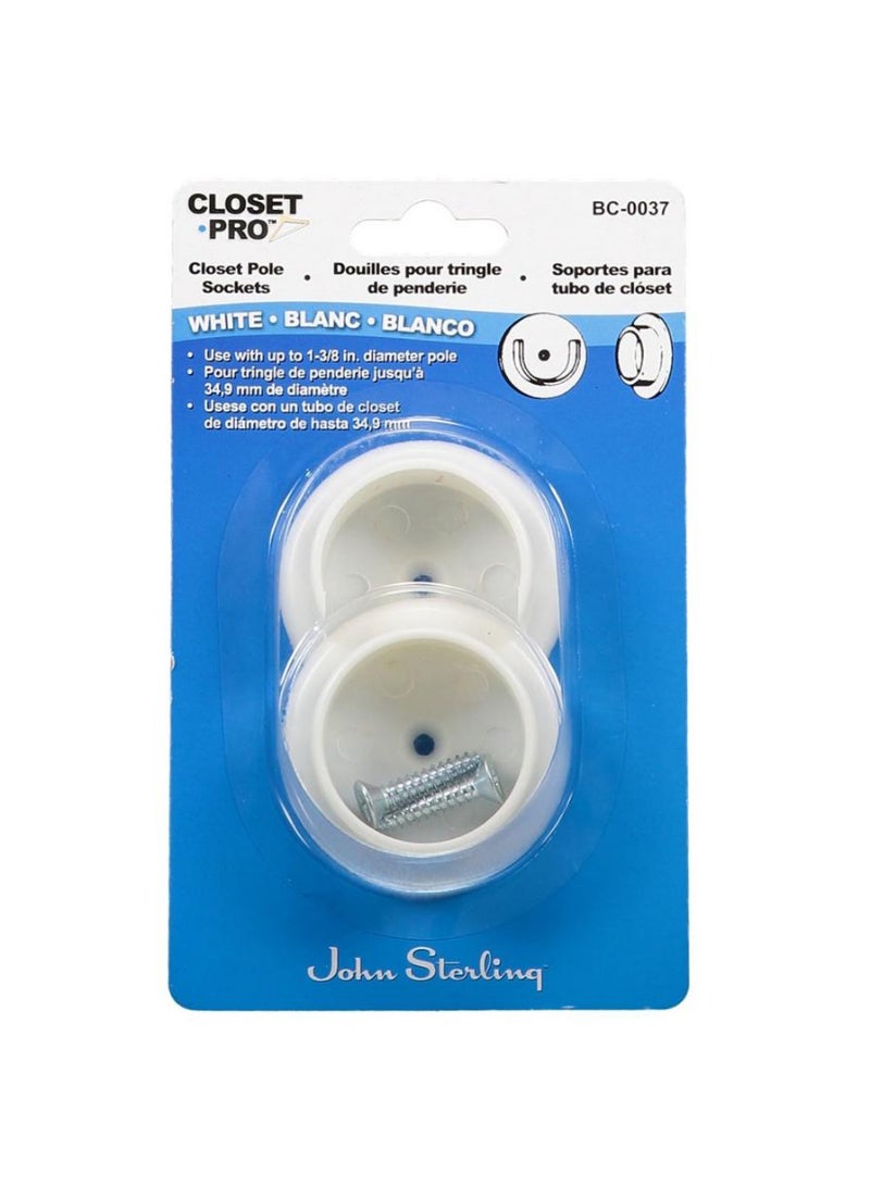 John Sterling Closet Socket Poles Pack Of 2