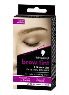 Schwarzkopf Brow Tint Permanent Eyebrow Colour Light Brown 17ml