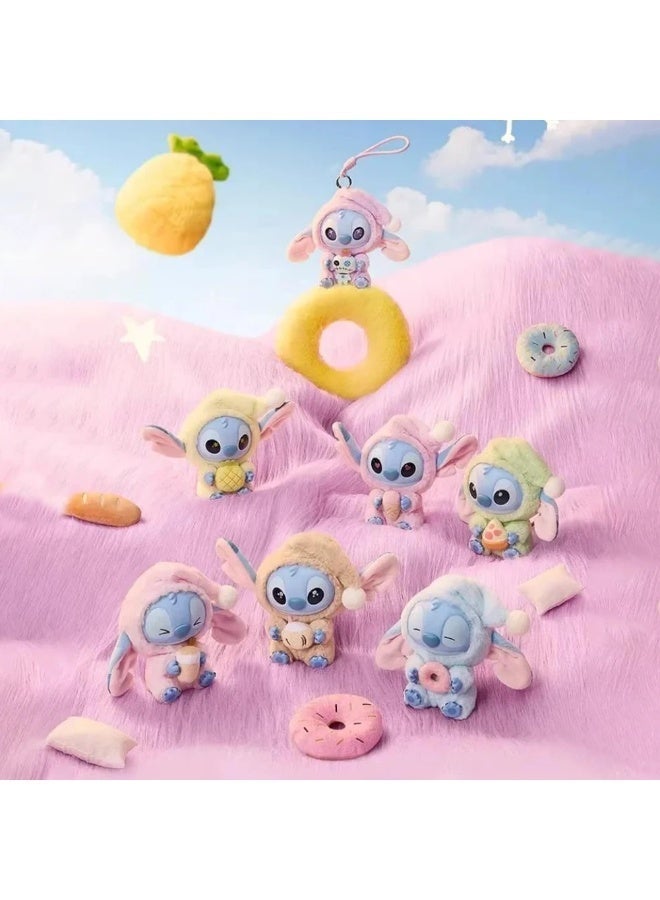 Stitch Plush Toy Keychain 18cm – Cute Green Hoodie Stitch Holding Pizza Slice | Soft Kawaii Lilo & Stitch Stuffed Animal Bag Charm | Disney Mini Plush Keyring for Backpack, Purse & Car | Birthday, Eid & Christmas Gift for Girls, Kids, Teens & Disney Lovers - Image 4