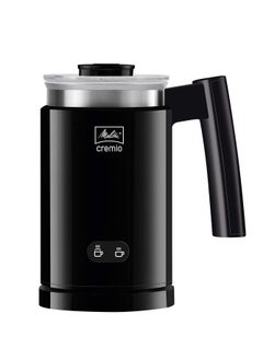 Melitta CREMIO Premium Milk Frother, For Cold & Warm Milk Coffee, Electric Milk Steamer, Soft Foam Maker, Black  - Image 1
