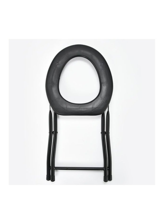 Oasisgalore - Portable Folds Camping Toilet Seat, Convenient for Camping, Travel & Emergency - Image 1
