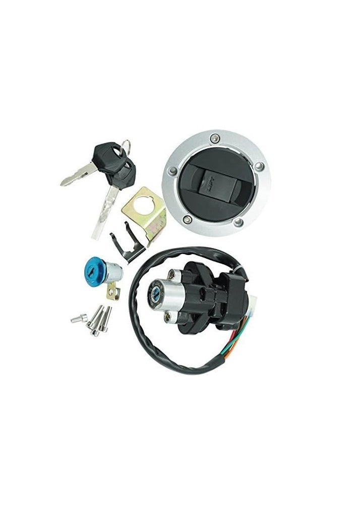 Wivplex Motorcycle Ignition Switch and Fuel Tank Cap Kit - Image 1