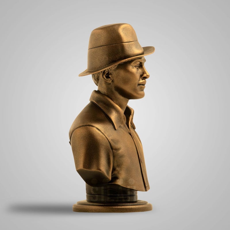 SILAII Bhagat Singh Bust Sculpture Antique Bronze 5 Inch - Image 4