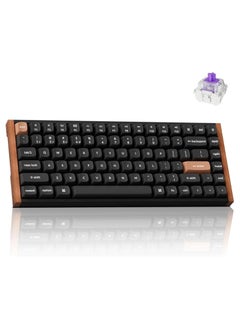 Keychron K2 HE Black Wireless Magnetic Switch Custom Keyboard - Special Edition, Hot-Swappable Magnetic Switches, Metal and Rosewood Frame, Mac/Windows Compatible, Wired/Wireless (2.4GHz/Bluetooth), Enhanced Acoustic Frames, CES 2025 Innovation Award Winner | K2H-F1  - Image 1