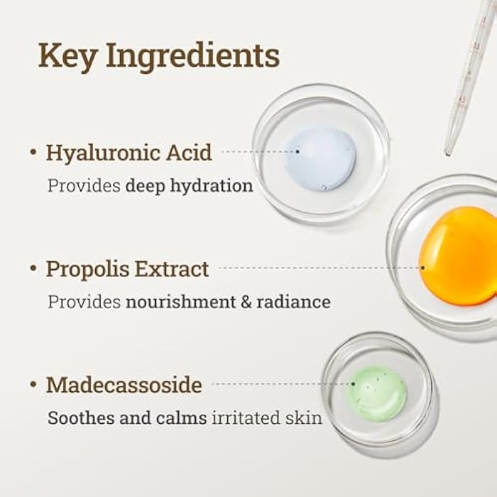 CNP Honey Glow Serum - Hyaluronic Acid & Propolis for Hydrating, Anti-Aging, Centella Soothing Serum, for Sensitive Skin, Korean Skin Care (1.18 fl. oz) - Image 5