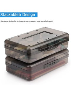 Generic Plastic Pencil Box Large Capacity Pencil Boxes Clear Boxes with Snap-tight Lid Stackable Design and Stylish Office Supplies Storage Organizer Box, Black  - Image 5