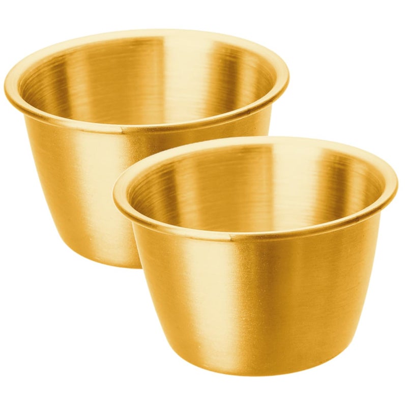 Stainless Steel Stackable Dipping Bowls Set of 2 for Sauce Condiments Bbq Party Tableware - Image 2