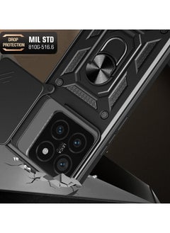 Generic Shield Full Protection Case With Metal Ring &Slide Camera Cover For xiaomi 14t  - Image 4