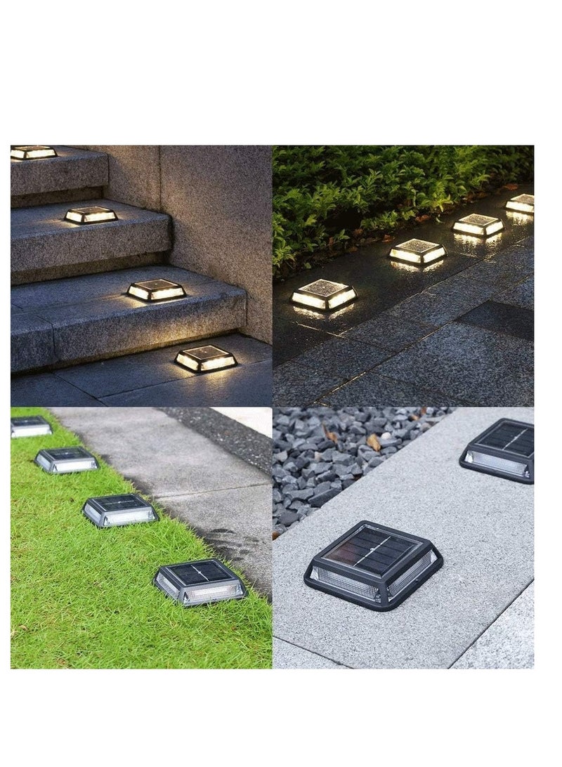 Generic Solar Metal Deck Lights Buried Lamp Square Solar Ground Light  - pack of 4 - Image 3